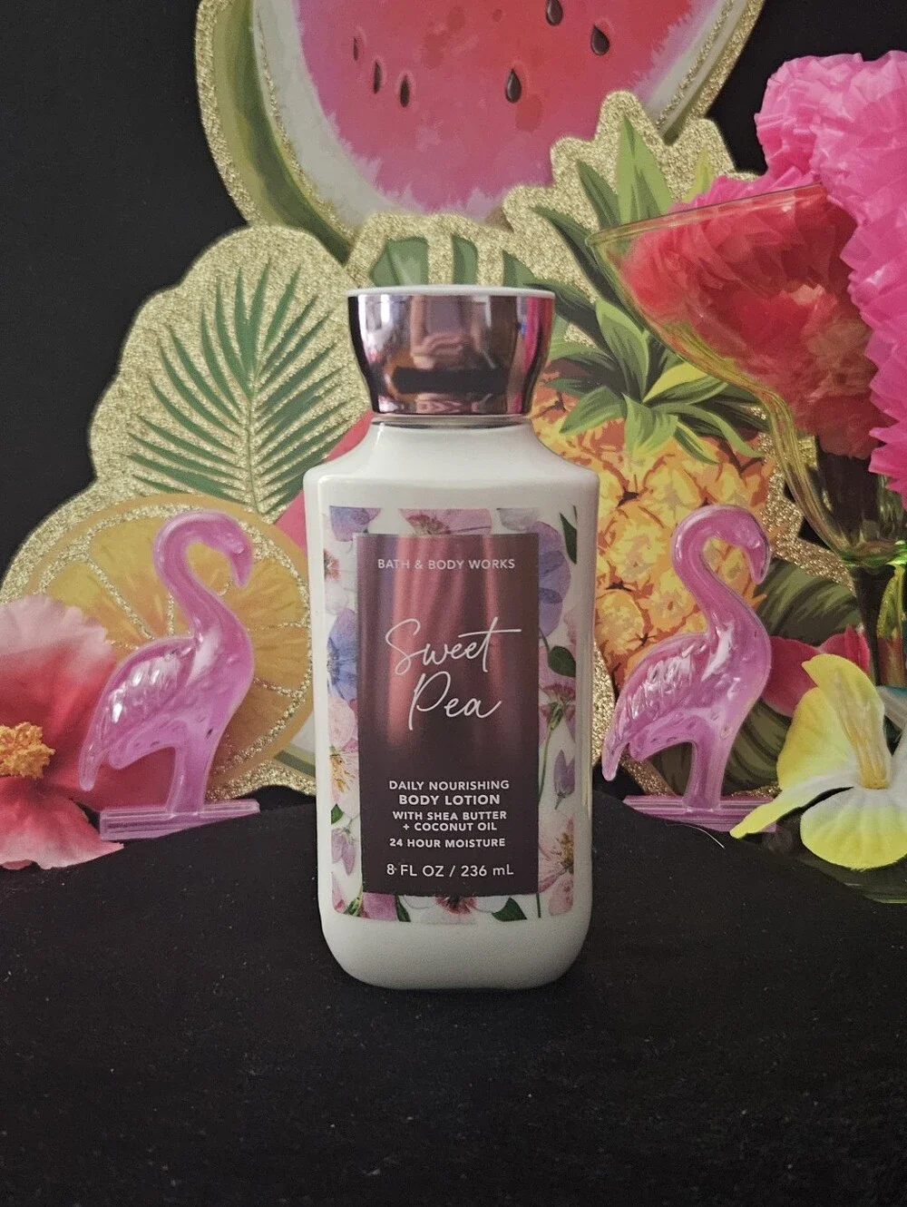 NWT Bath & Body Works Sweet Pea Body Care Set - Pink & White READ DESCRIPTION!